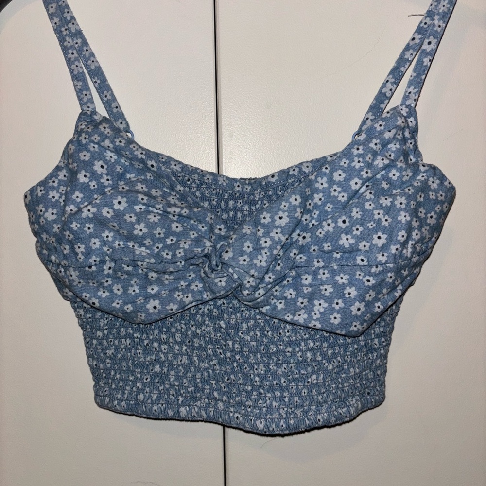 Blue Floral Women’s Vacation Top